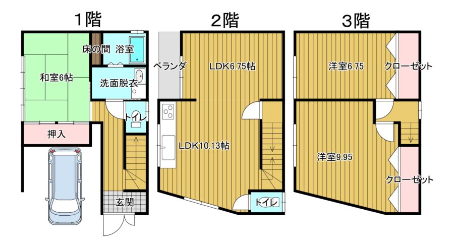 上京区笹屋町　借家