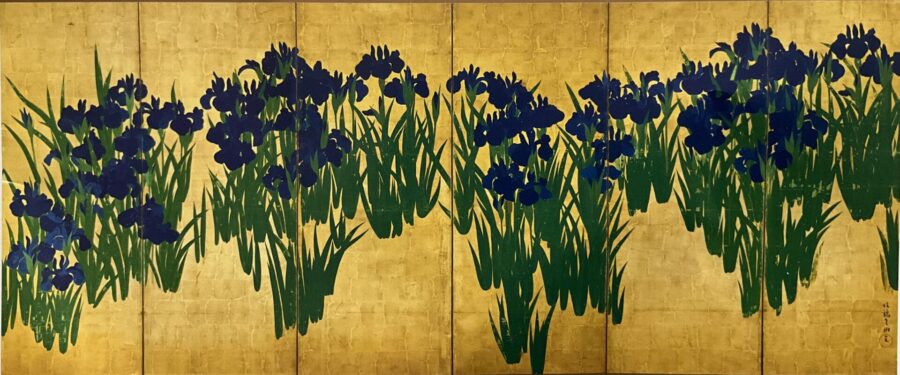 尾形光琳　燕子花図