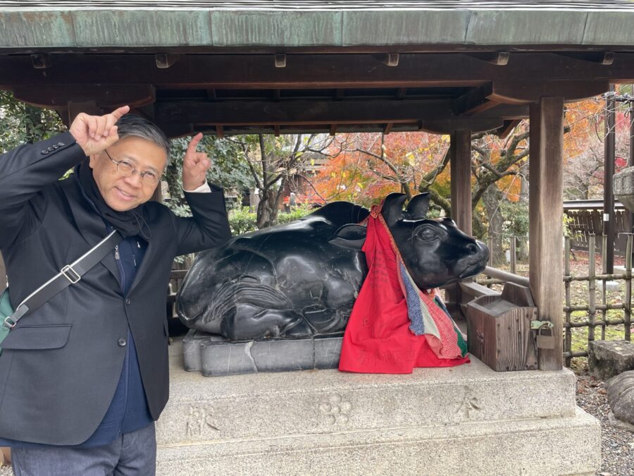 北野天満宮の牛