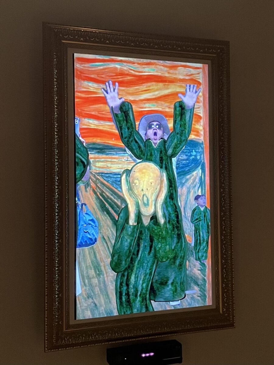 デジタルアートのムンクの叫び
